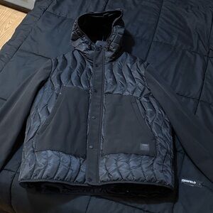 Karl Lagerfeld Black Quilted Puffer Jacket